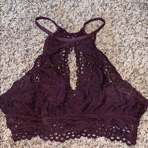 NWOT Aerie Plum Lace Bralette sz S